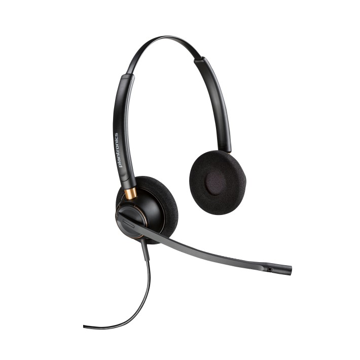 Poly Cuffie digitali biaurali EncorePro 520D con Quick Disconnect TAA