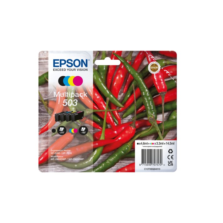 Epson 503 cartuccia d'inchiostro 4 pz Originale...
