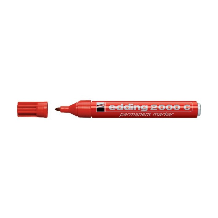 Edding 4-2000C 002 marcatore permanente Punta smussata Rosso 10 pz