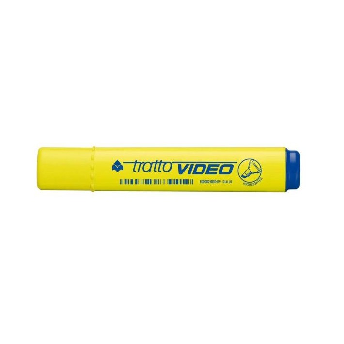 Tratto Video evidenziatore 12 pz Punta smussata Giallo