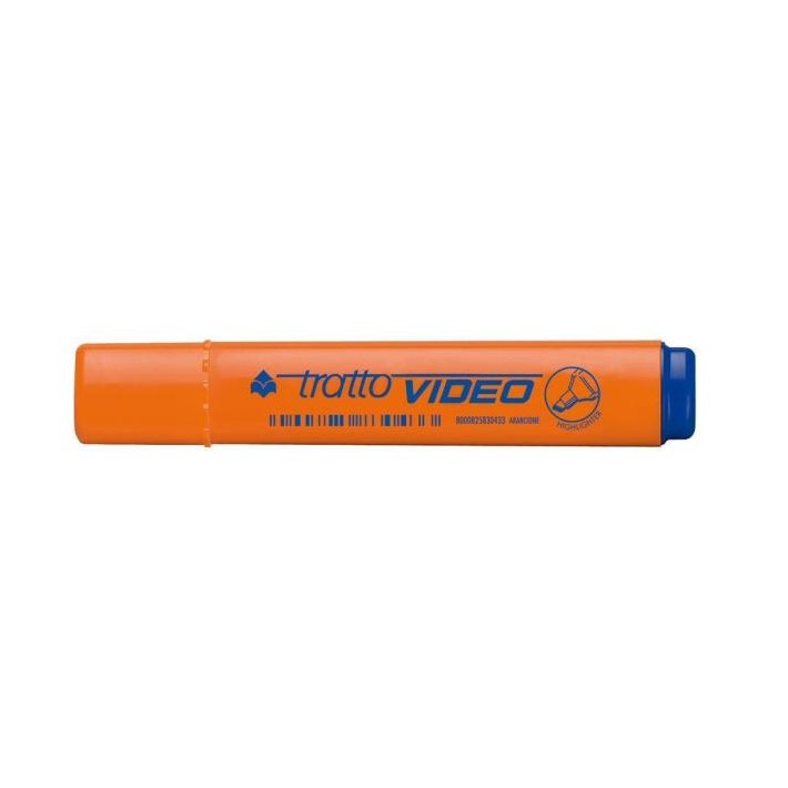 Tratto Video evidenziatore 12 pz Punta smussata Arancione