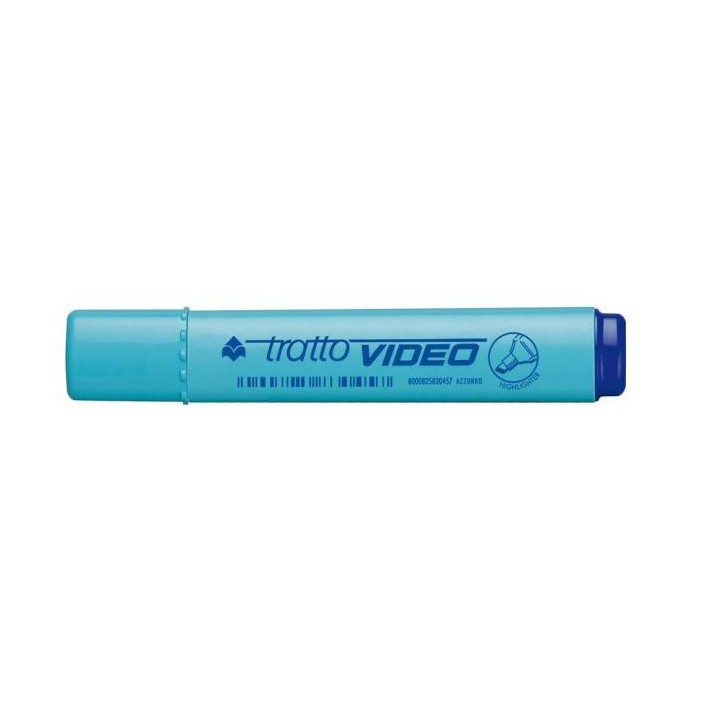 Tratto Video evidenziatore 12 pz Punta smussata Blu