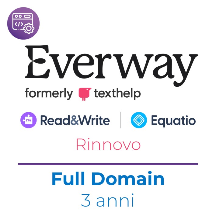 C2106294 - Everway (ex Texthelp) Read&Write + Equatio per tutto il dominio - Rinnovo - 3 Anni