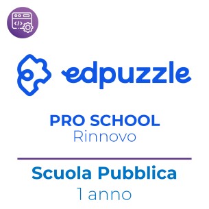 EdPuzzle Pro School - Rinnovo - Scuola Pubblica - Docenti e Studenti illimitati - 1 Anno