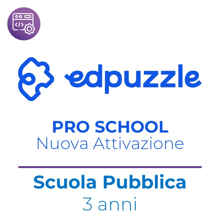 EdPuzzle Pro School - Nuova Attivazione - Scuola Pubblica - Docenti e Studenti illimitati -...