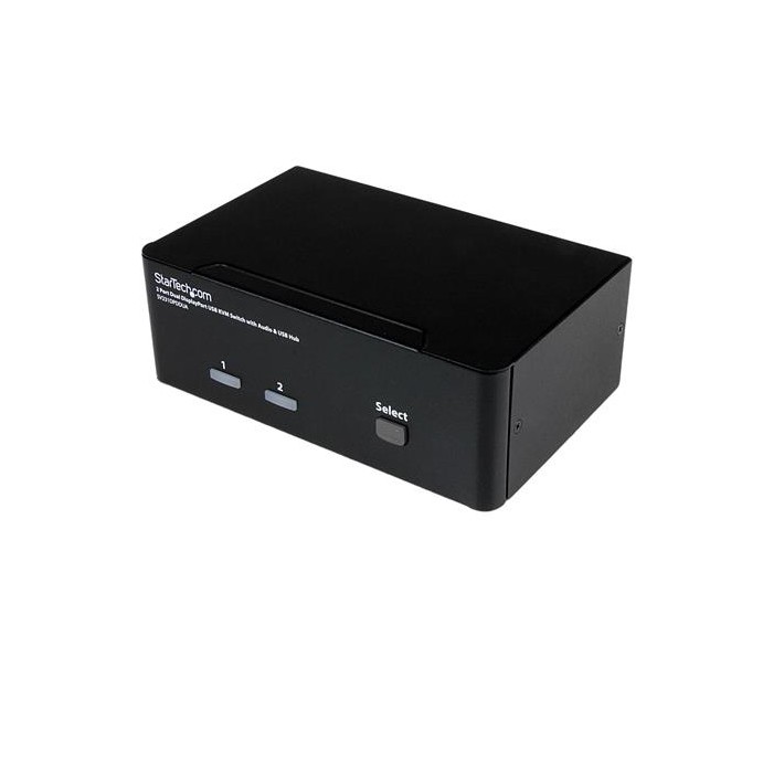 StarTech.com Switch KVM USB doppio DisplayPort 2 porte con audio e hub USB 2.0