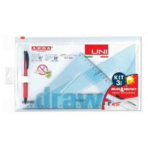 ARDA 70330ZIP set di righelli 3 pz