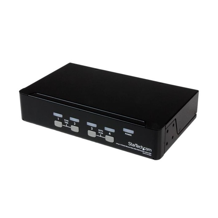 StarTech.com Switch KVM USB 4 porte, montabile a rack 1U, con OSD