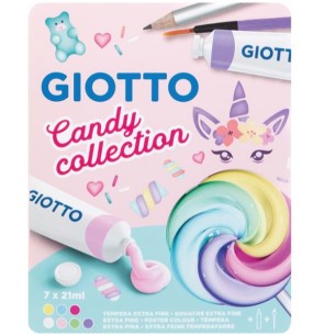 Giotto F302100 colore a tempera 21 ml Tubo Blu, Verde,...