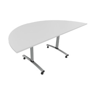 Tavolo Tiglio Fisso Semicerchio in Melaminico con Piedini...