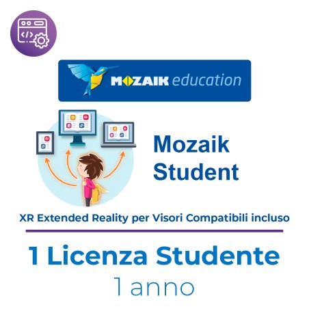 Mozaik STUDENT– Licenza Utente/Studente - Abbonamento 1 Anno – Multipiattaforma – Inclusa XR...