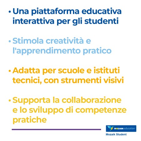Mozaik STUDENT– Licenza 30 Utenti/Studenti - Abbonamento 1 Anno – Multipiattaforma - Inclusa...