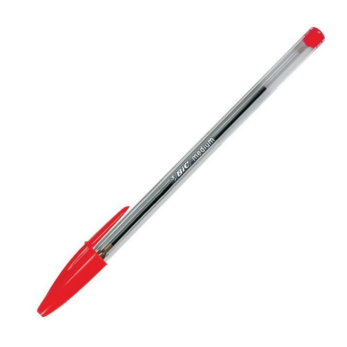 BIC Cristal Medium Rosso Penna a sfera Medio 50 pz