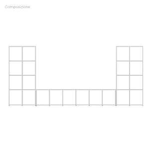 Armadio Composizione Edera - Dimensioni 350 x 45 x 154 cm... 2