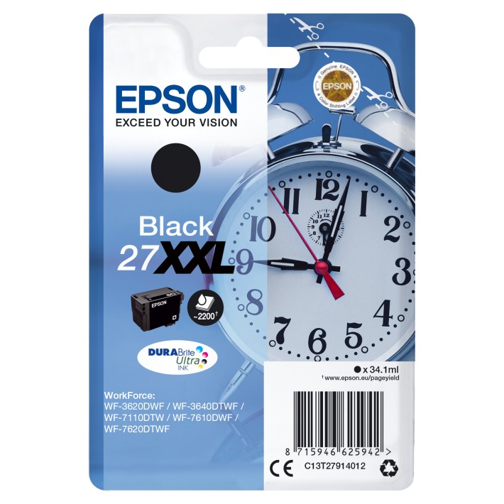 Epson Alarm clock Cartuccia Sveglia Nero...