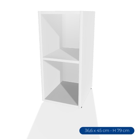 Armadiatura Chiusa Edera Base Rettangolare a 2 Comparti - Dimensioni 36,6 x 45 x 79 cm -...