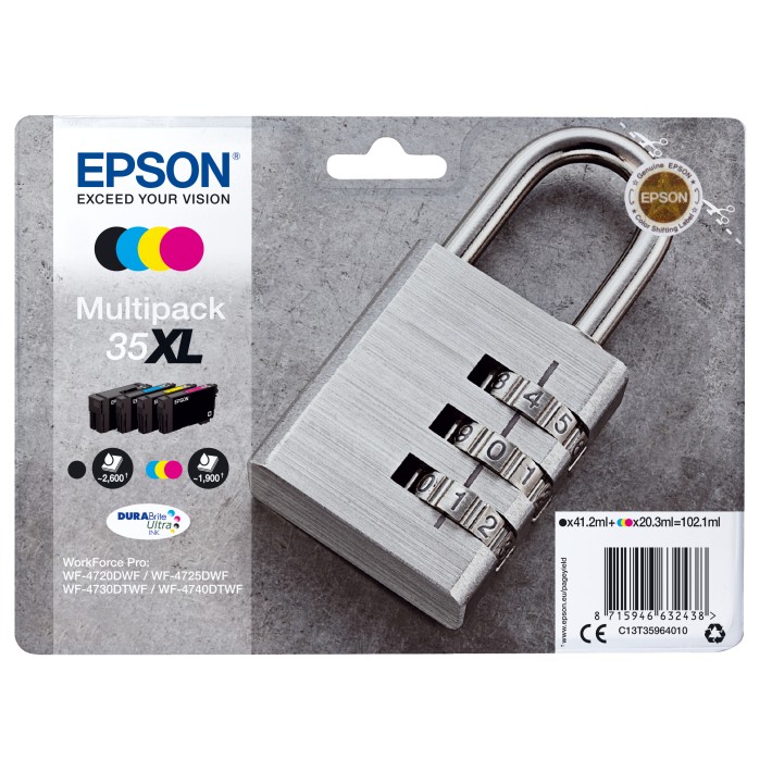 Epson Padlock Multipack 4-colours 35XL...