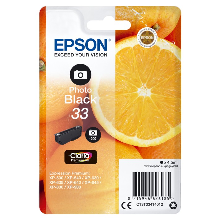 Epson Oranges Cartuccia Nero foto T33 Claria...