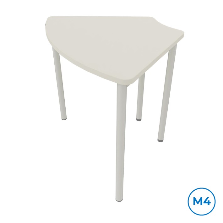 Tavolo su Ruote 1/6 di Cerchio - Altezza M4 -...