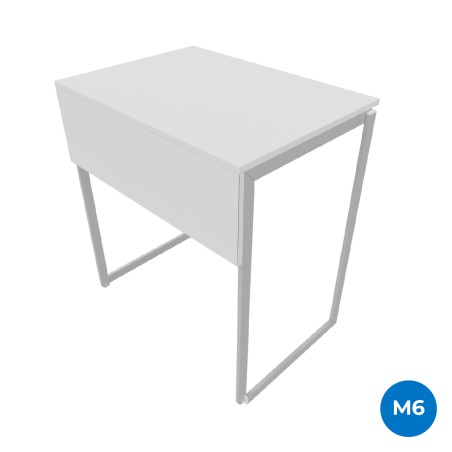 Tavolo Pino R in Melaminico con Ruote - Dimensioni 50 x 60 x 76 cm (M6) - Colore Piano...