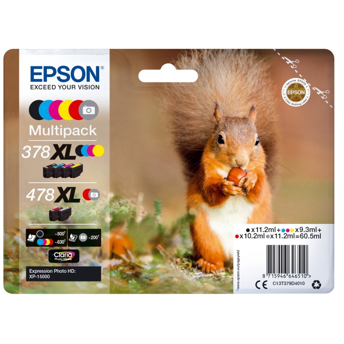 Epson Squirrel Multipack 6-colours 378XL /...