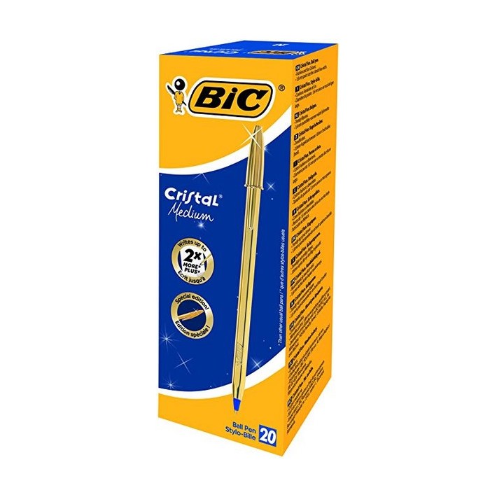 BIC Cristal Medium Blu Penna a sfera retrattile...