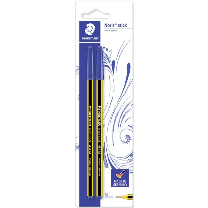 Staedtler Blister con 2 penne blu Noris