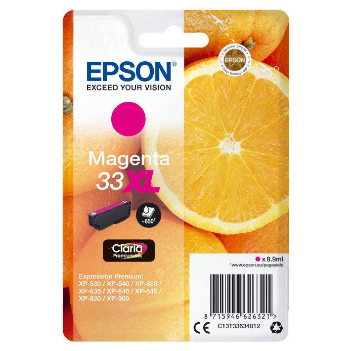 Epson Oranges Cartuccia Magenta T33XL Claria...
