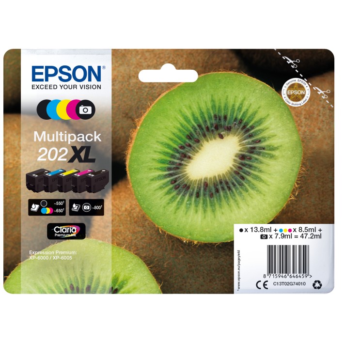 Epson Kiwi Multipack 5-colours 202XL Claria...
