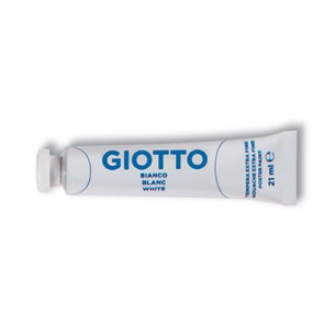 Giotto 355001 colore a tempera 21 ml Tubo Bianco