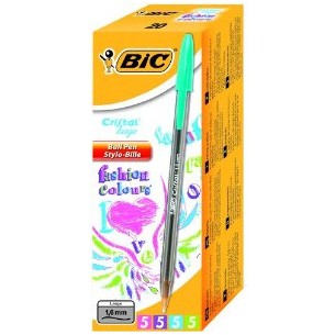 BIC Cristal large Blu, Verde, Rosa, Viola Penna a sfera...