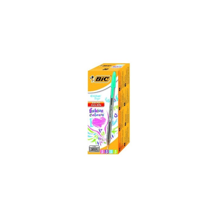 BIC Cristal large Blu, Verde, Rosa, Viola Penna...