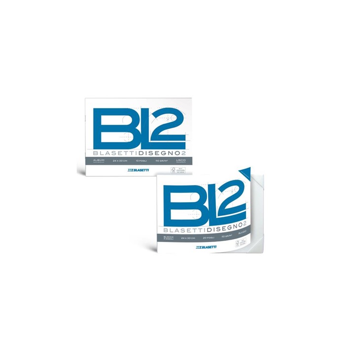 Blasetti BL2 carta da disegno Aspro 20 fogli