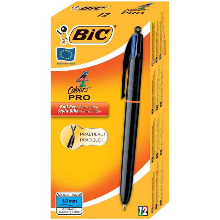 BIC 902129 penna a sfera Nero, Blu, Verde,...