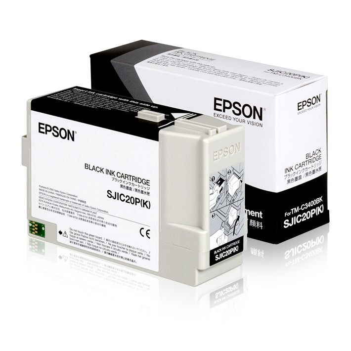 Epson SJIC20P(K) - Ink cartridge for TM-C3400BK...