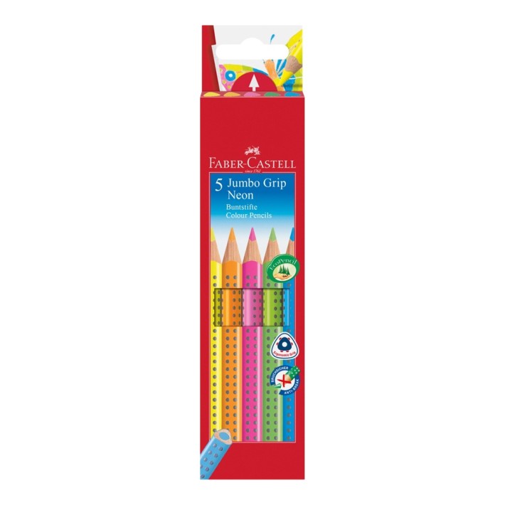 Faber-Castell Jumbo GRIP Blu, Verde, Arancione,...