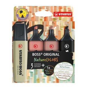 STABILO BOSS ORIGINAL NatureColors evidenziatore 4 pz...