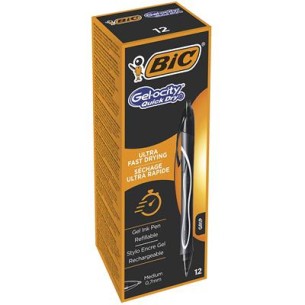 BIC Gel-ocity Quick Dry Nero Penna a sfera retrattile a...