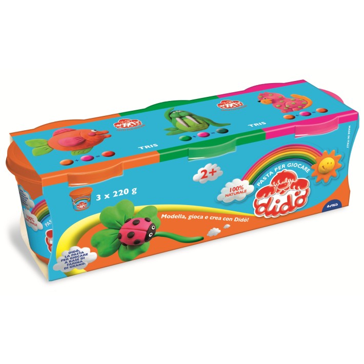 F.I.L.A. Didò Tris 3 x 220 g Verde/Arancio/Magenta