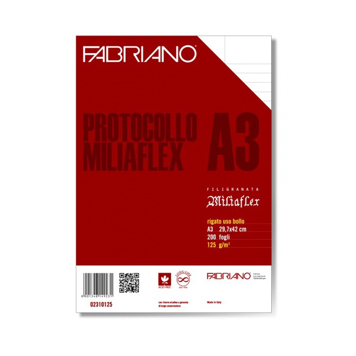 Fabriano Protocollo Miliaflex carta da disegno...