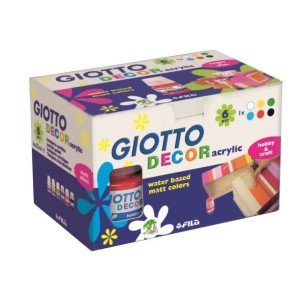 Giotto Decor pittura ad acqua 25 ml 6 pz