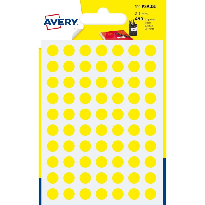 Avery PSA08J etichetta autoadesiva Cerchio...