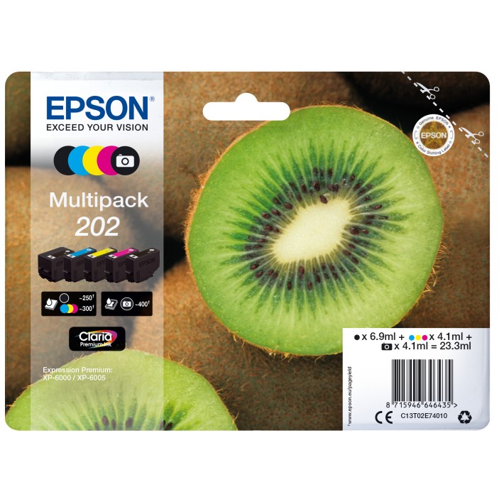 Epson Kiwi Multipack 5-colours 202 Claria...