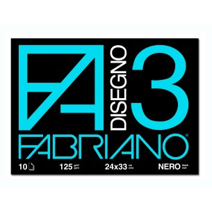 Fabriano Album F3 10 Fogli Nero 24x33 cm