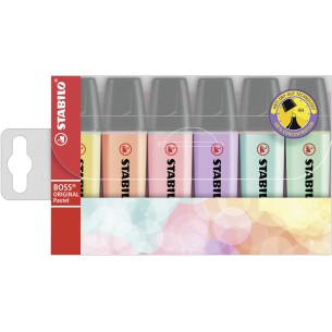 STABILO Boss Original Pastel evidenziatore 6 pz Punta...