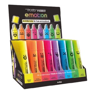 Tratto Video Emot:on evidenziatore 80 pz Punta smussata...