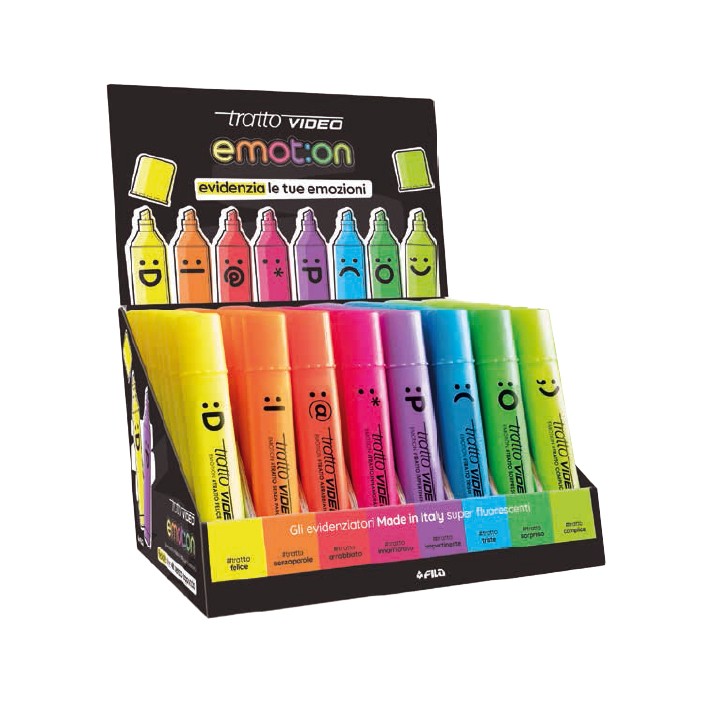 Tratto Video Emot:on evidenziatore 80 pz Punta...