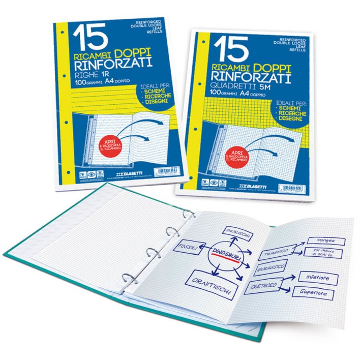 Blasetti 6423 ricambi per quaderni 210 x 297 mm...