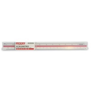 ARDA 110 righello Righello a scala 300 mm Plastica Rosso,...