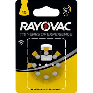 Rayovac Batteria per apparecchi acustici Size 10 Blister...